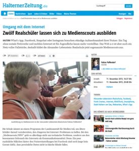 Medienscout-Ausbildung mit Johannes Wentzel